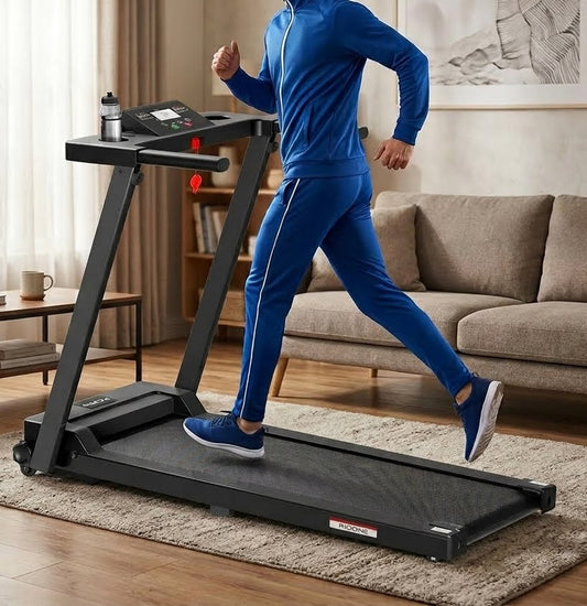 Tapis roulant Runstyle pliable électrique portatif avec affichage à LED - Axeofit