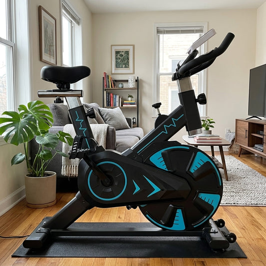 Velo d'appartement Bluefit — Compact léger 17,5 kg en acier, charge max 120kg