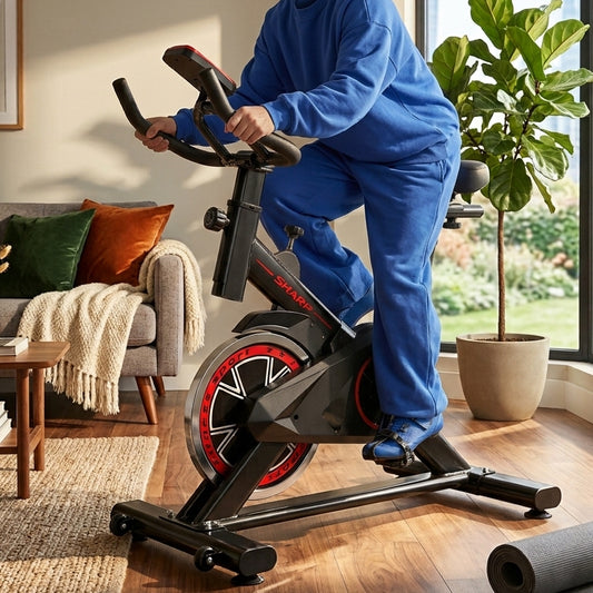 Velo d'appartement Redfit — resistance à driction, charge max 120 kg