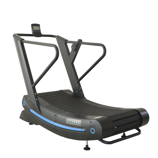 Tapis roulant Bluebow en acier + surveillance de la fréquence cardiaque sans moteur - Axeofit