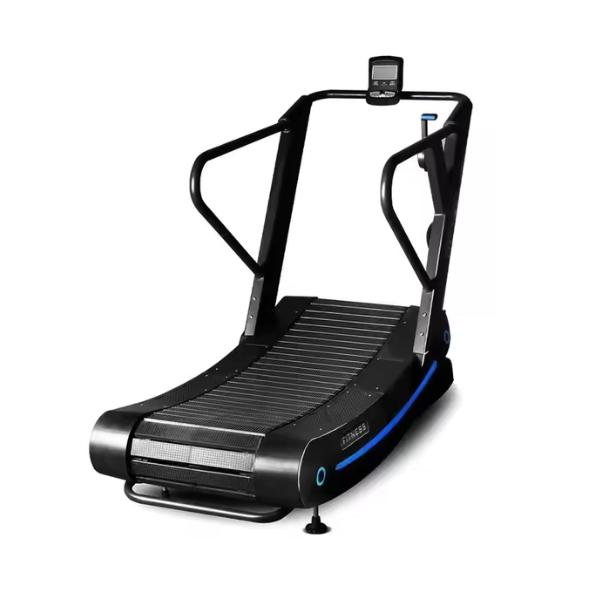 Tapis roulant Bluebow en acier + surveillance de la fréquence cardiaque sans moteur - Axeofit