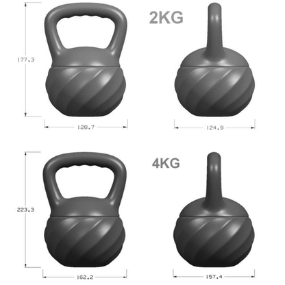 Kettlebell souple pour musculation à domicile Multicolores