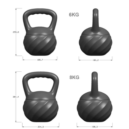 Kettlebell souple pour musculation à domicile Multicolores