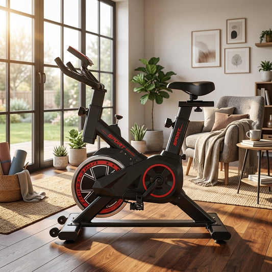 Velo d'appartement Redfit — resistance à driction, charge max 120 kg