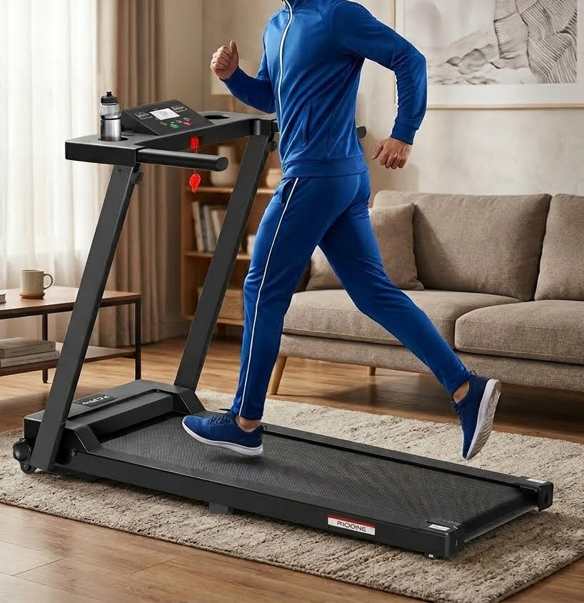 Tapis roulant Runstyle pliable électrique portatif avec affichage à LED - Axeofit