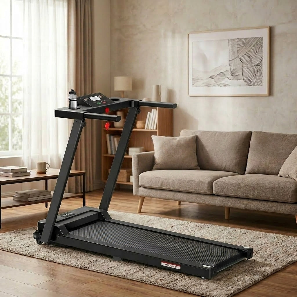 Tapis roulant Runstyle pliable électrique portatif avec affichage à LED - Axeofit