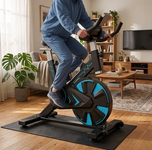 Velo d'appartement Bluefit — Compact léger 17,5 kg en acier, charge max 120kg