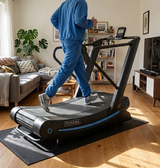 Tapis de course mécanique Bluebow — Sans moteur 180 kg structure acier